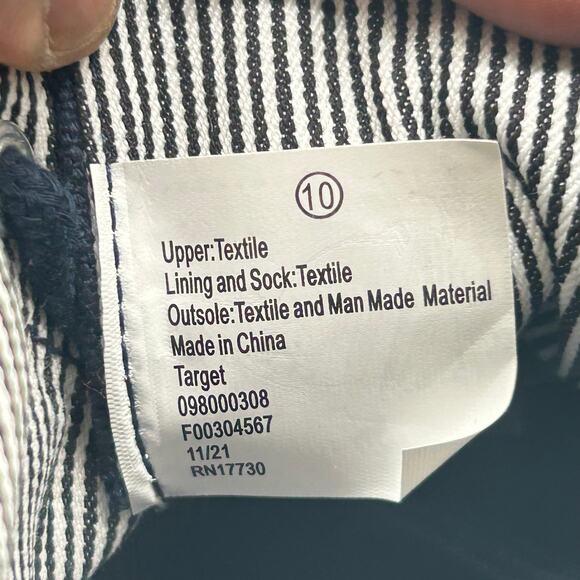 Goodfellow Co Brady Sneakers‎ Men 10 Blue Canvas Lace Up Casual Target Shoes New - Picture 8 of 9